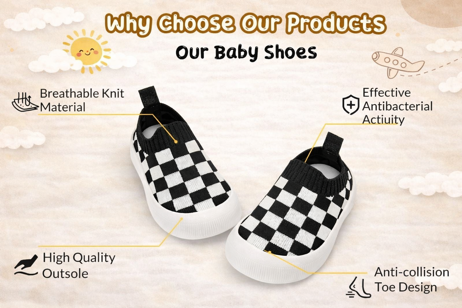 XT-BS baby sneakers product details