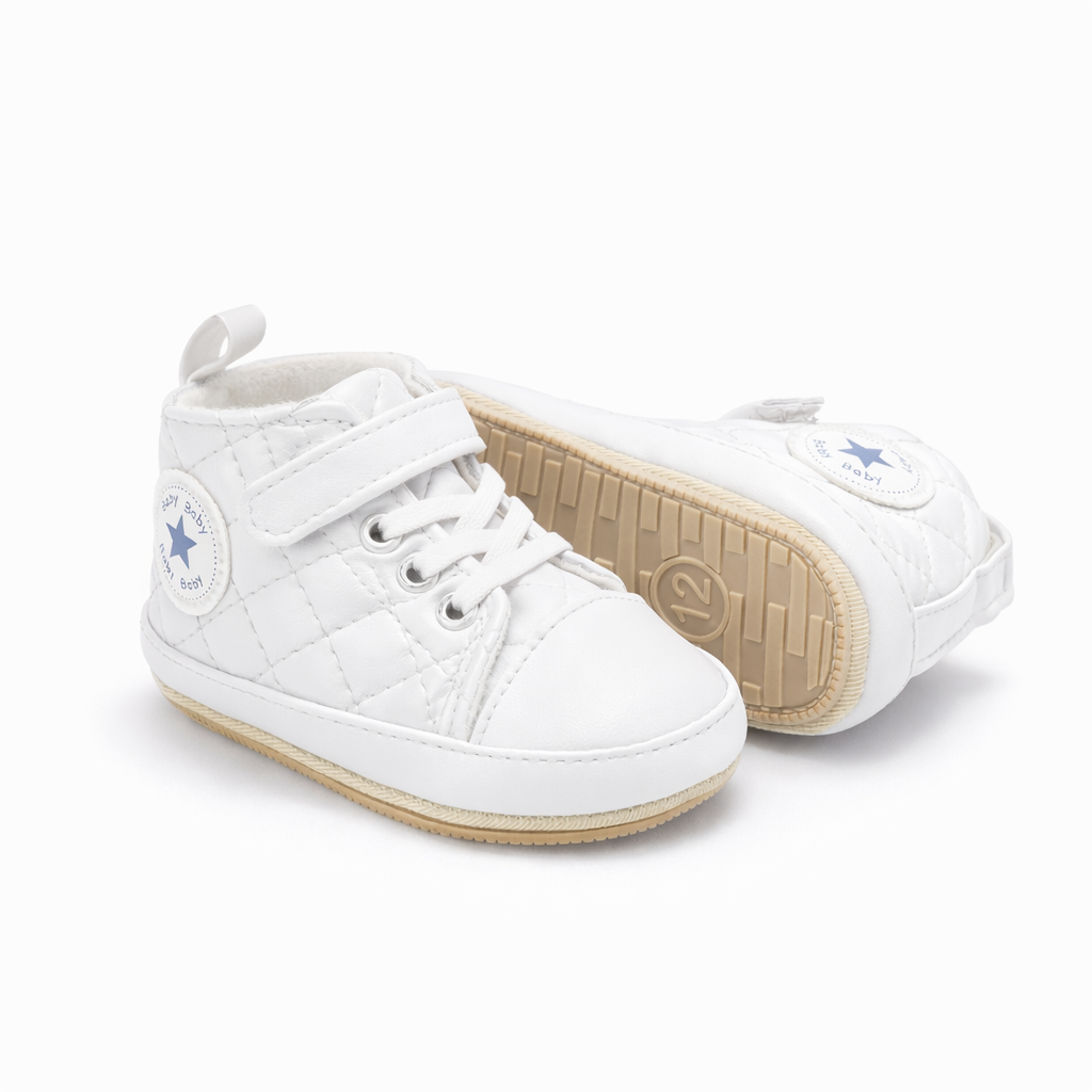 Quilted High-Top Baby Sneakers