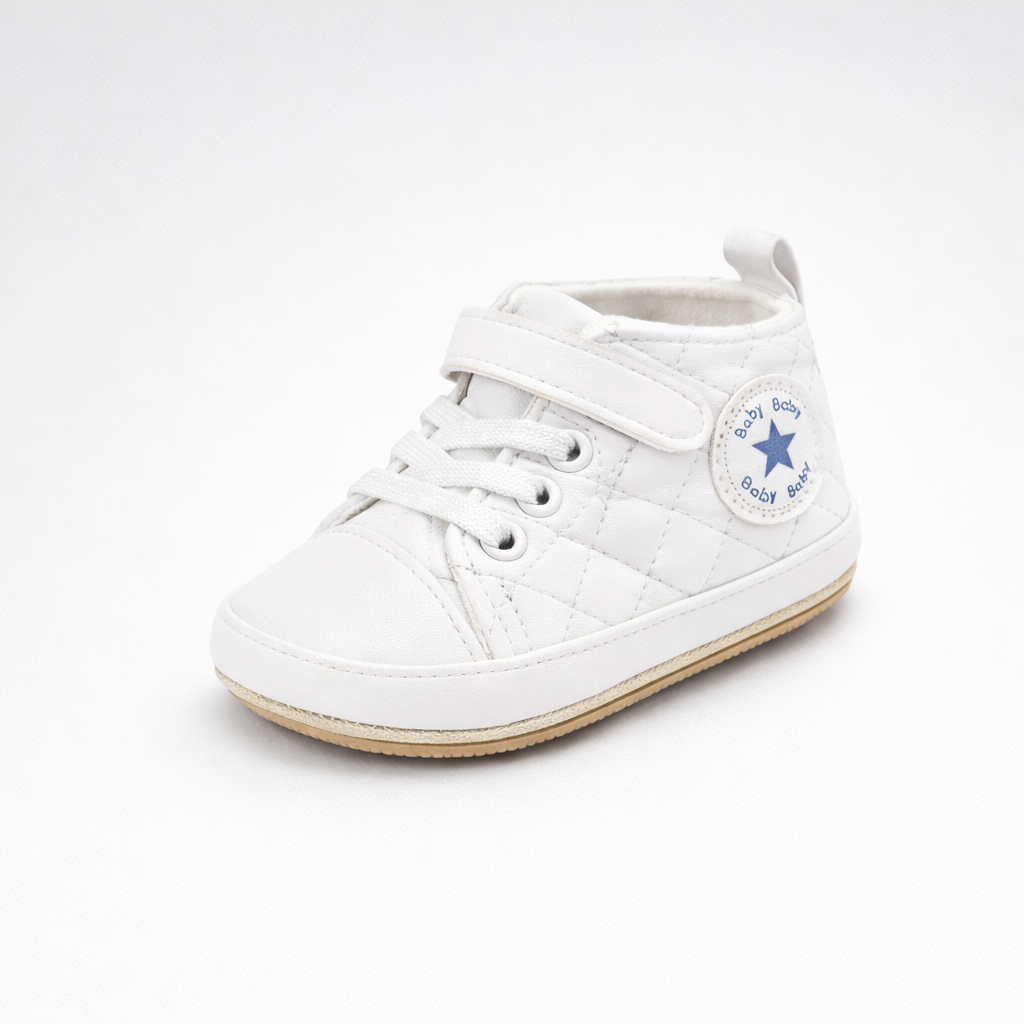 Quilted High-Top Baby Sneakers - Image 3